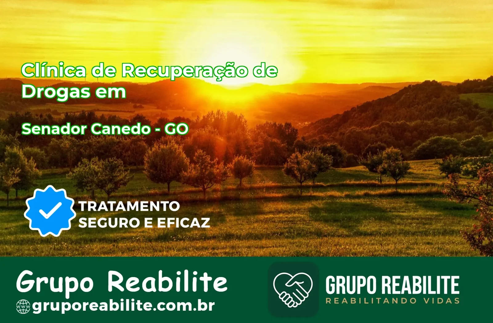 🚨 Clínica de Recuperação de Drogas em Senador Canedo - GO
