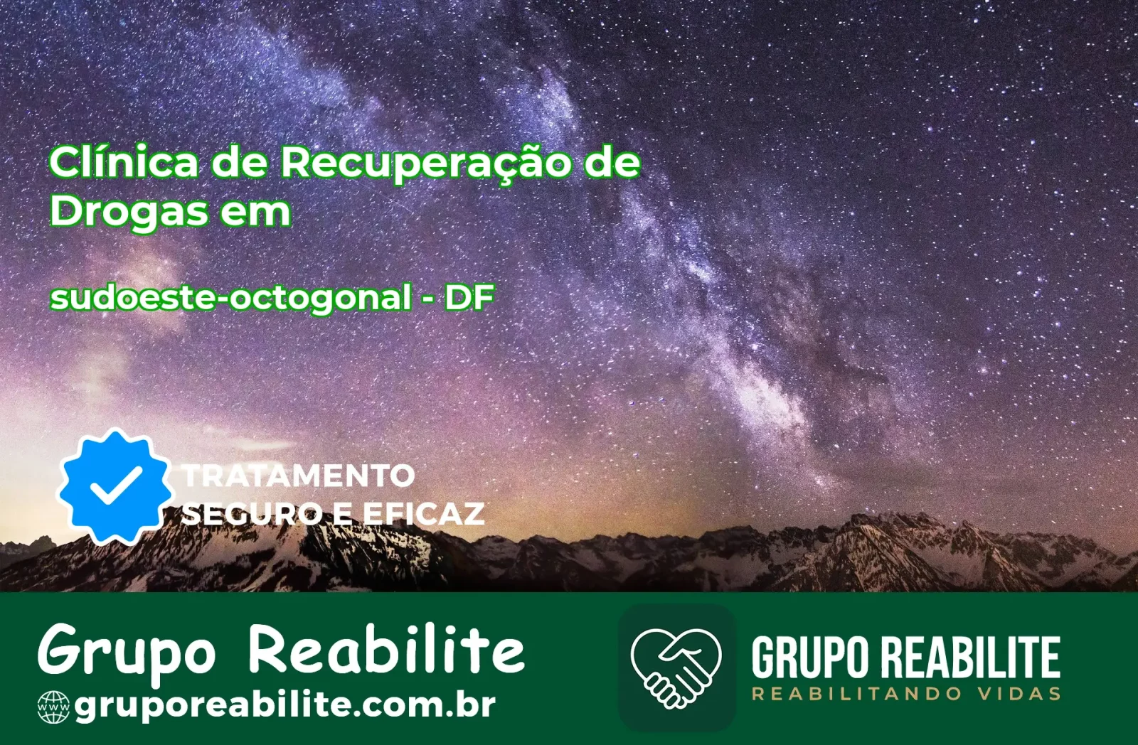 🚨 Clínica de Recuperação de Drogas em sudoeste-octogonal - DF