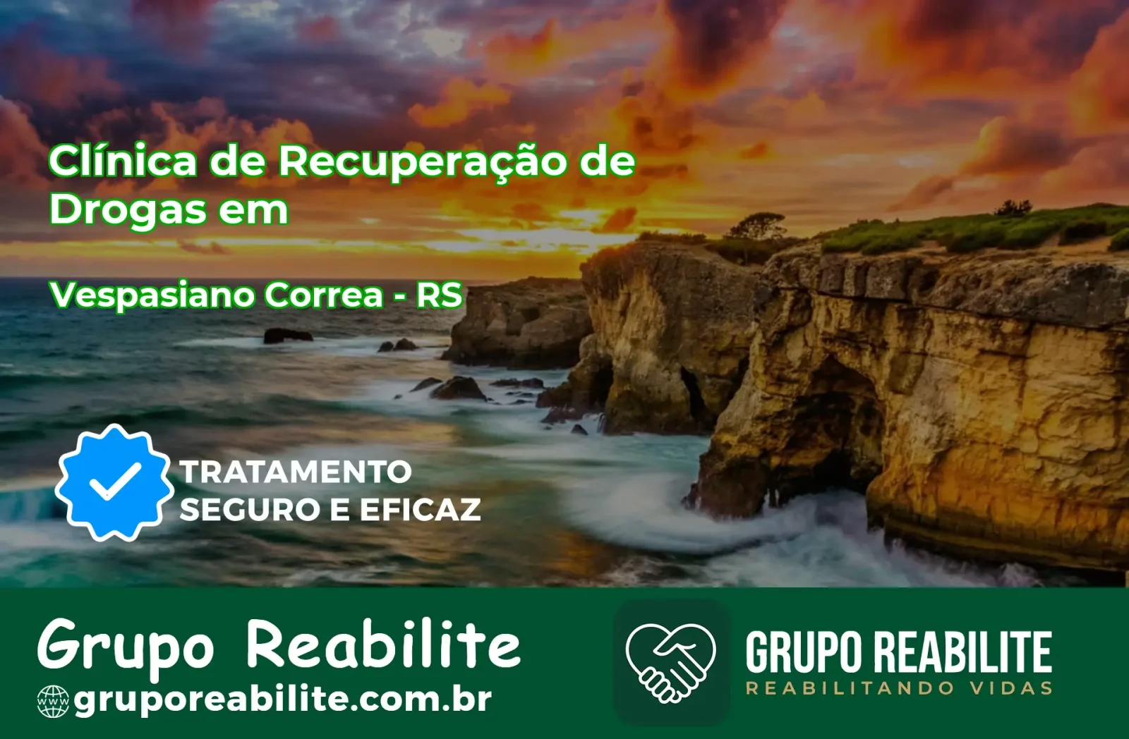 🚨 Clínica de Recuperação de Drogas em Vespasiano Corrêa - RS