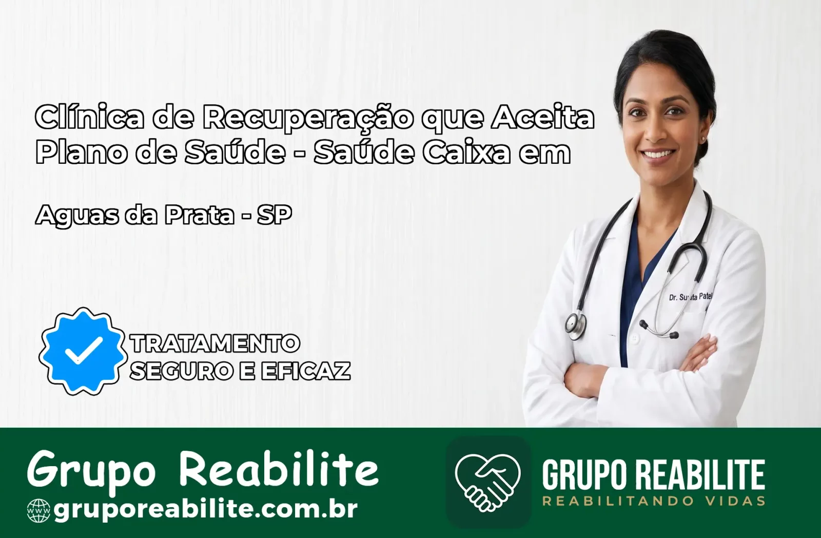 Clínica de Recuperação Saúde Caixa em Águas da Prata – SP | Cobertura 100%