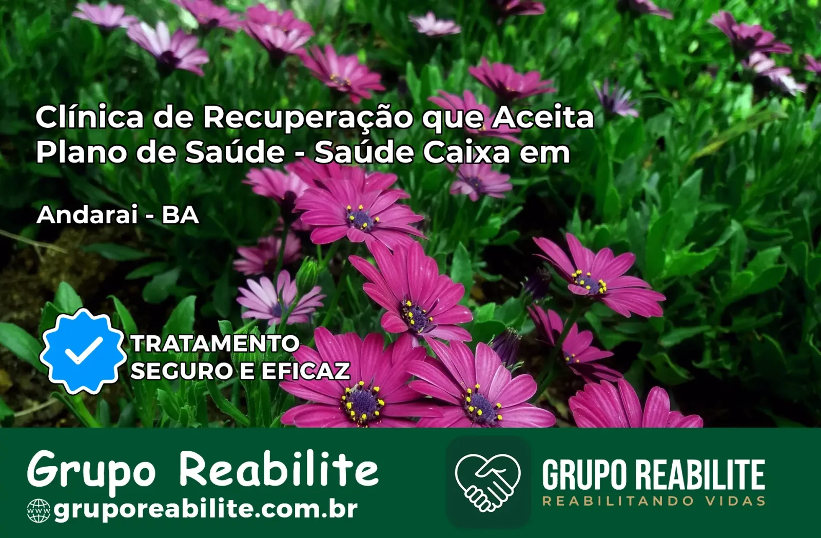 Clínica de Recuperação Saúde Caixa em Andaraí – BA | Cobertura 100%