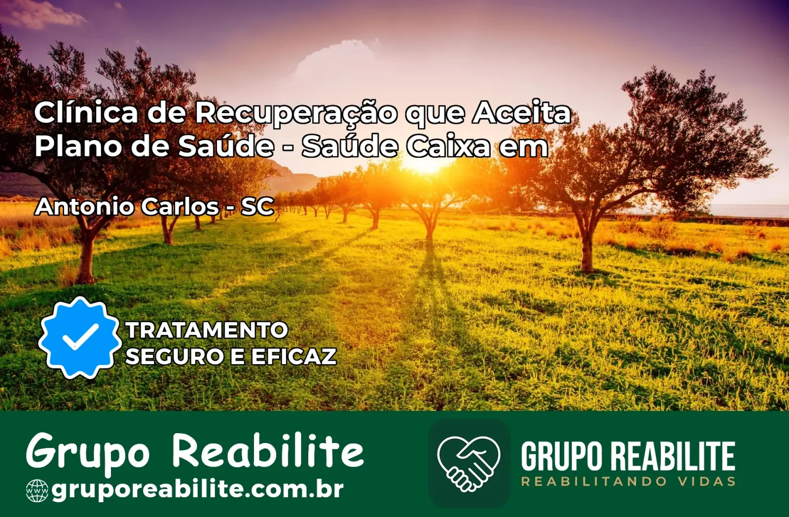 Clínica de Recuperação Saúde Caixa em Antônio Carlos – SC | Cobertura 100%