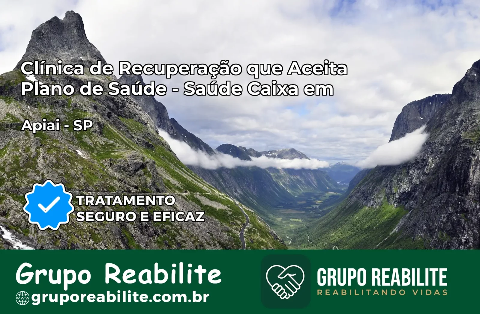 Clínica de Recuperação Saúde Caixa em Apiaí – SP | Cobertura 100%