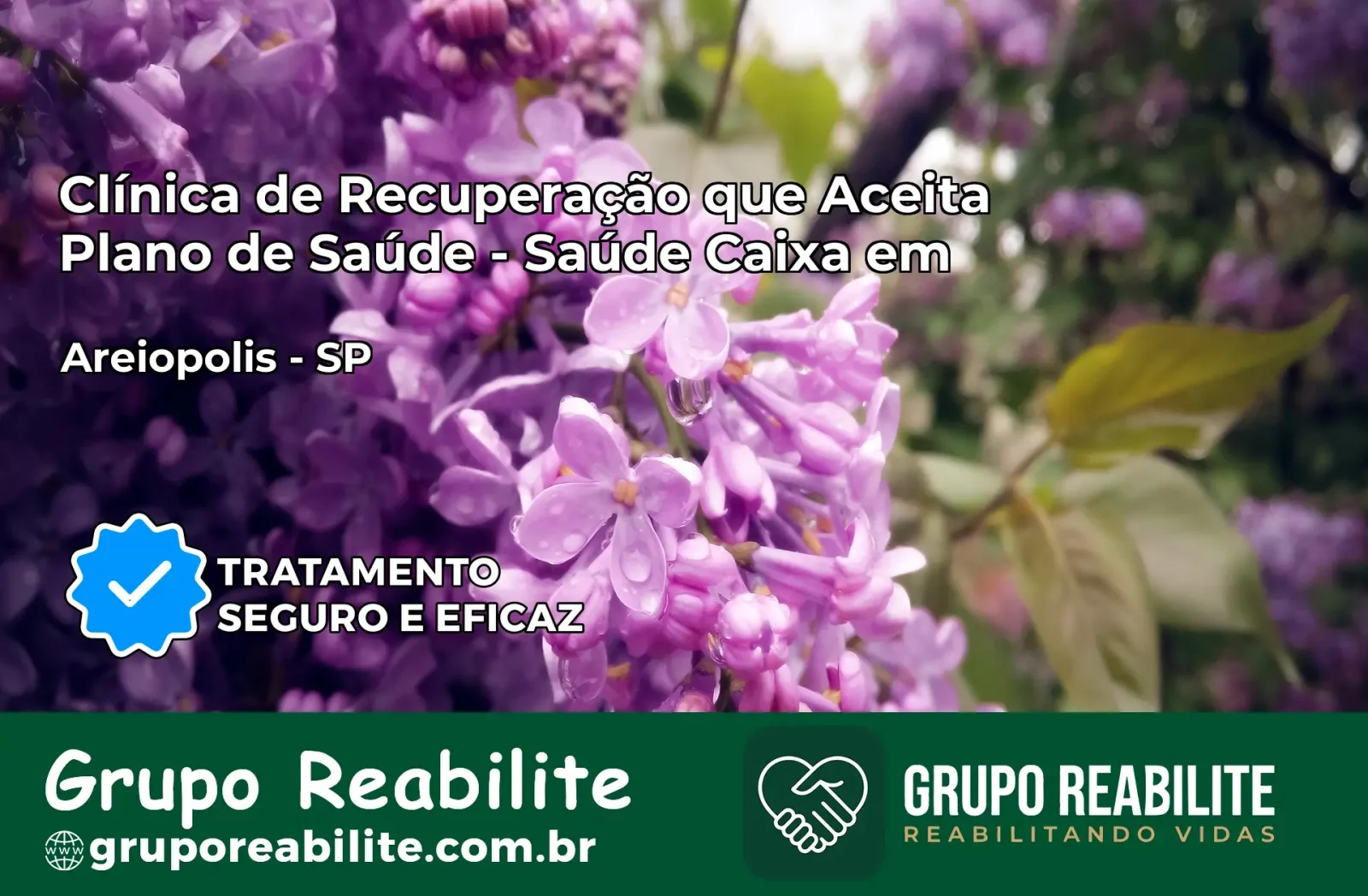 Clínica de Recuperação Saúde Caixa em Areiópolis – SP | Cobertura 100%