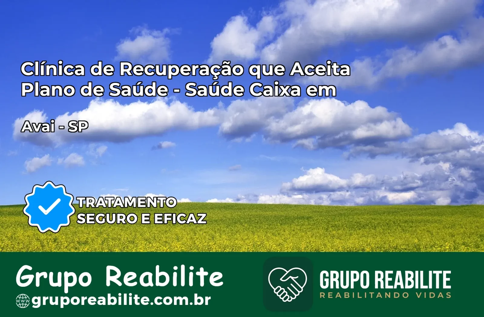 Clínica de Recuperação Saúde Caixa em Avaí – SP | Cobertura 100%
