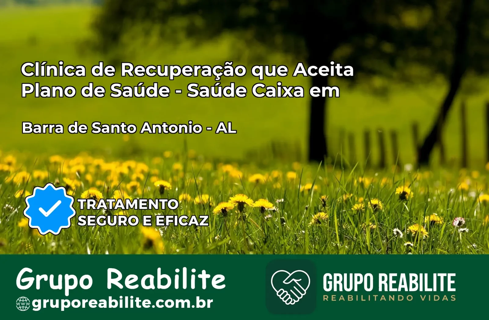 Clínica de Recuperação Saúde Caixa em Barra de Santo Antônio – AL | Cobertura 100%