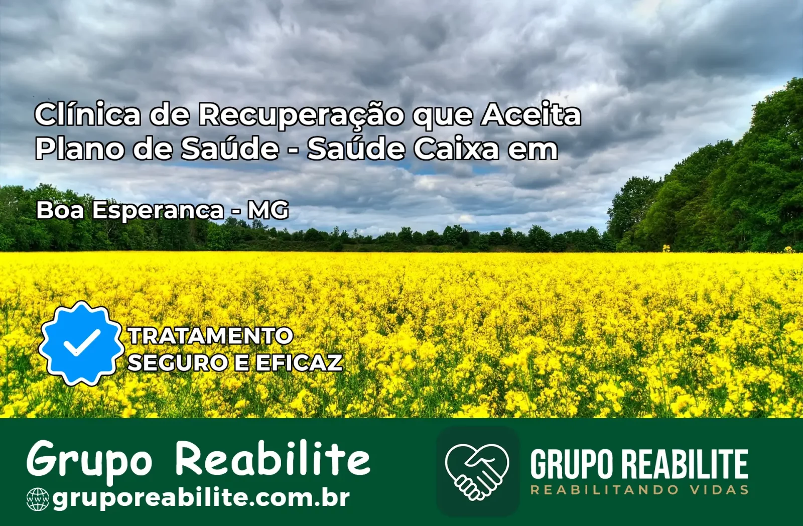 Clínica de Recuperação Saúde Caixa em Boa Esperança – MG | Cobertura 100%