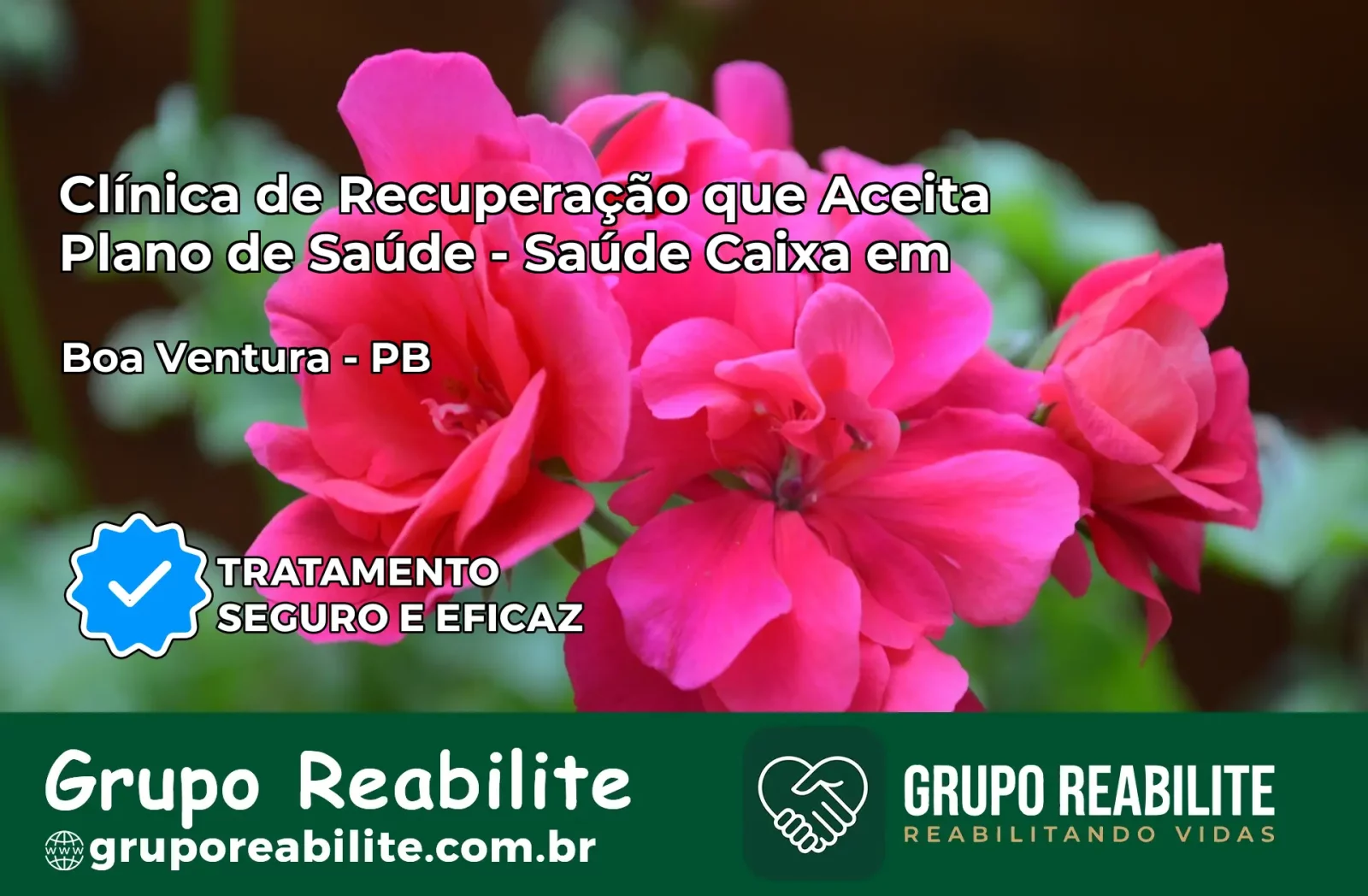 Clínica de Recuperação Saúde Caixa em Boa Ventura – PB | Cobertura 100%