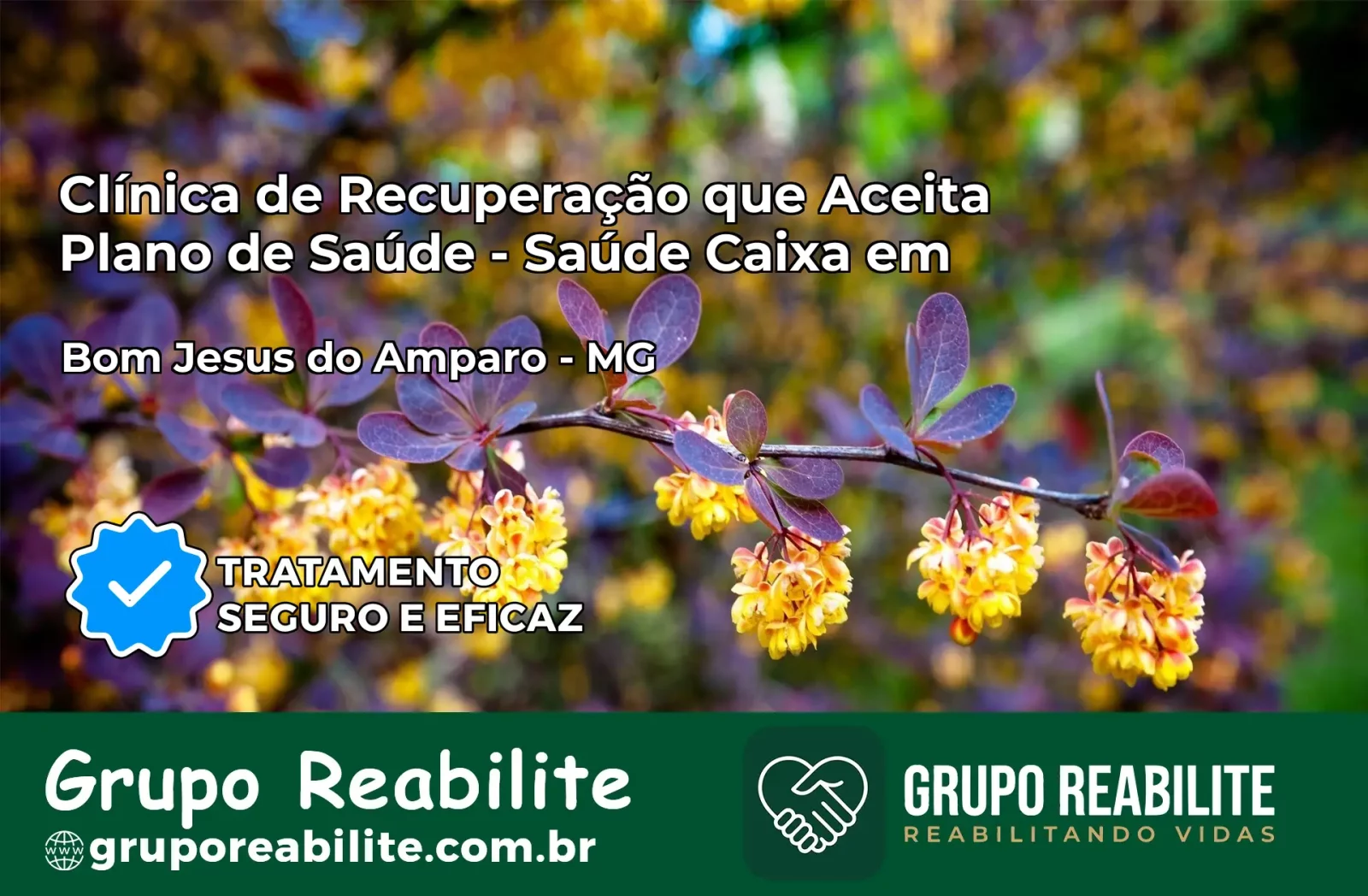 Clínica de Recuperação Saúde Caixa em Bom Jesus do Amparo – MG | Cobertura 100%