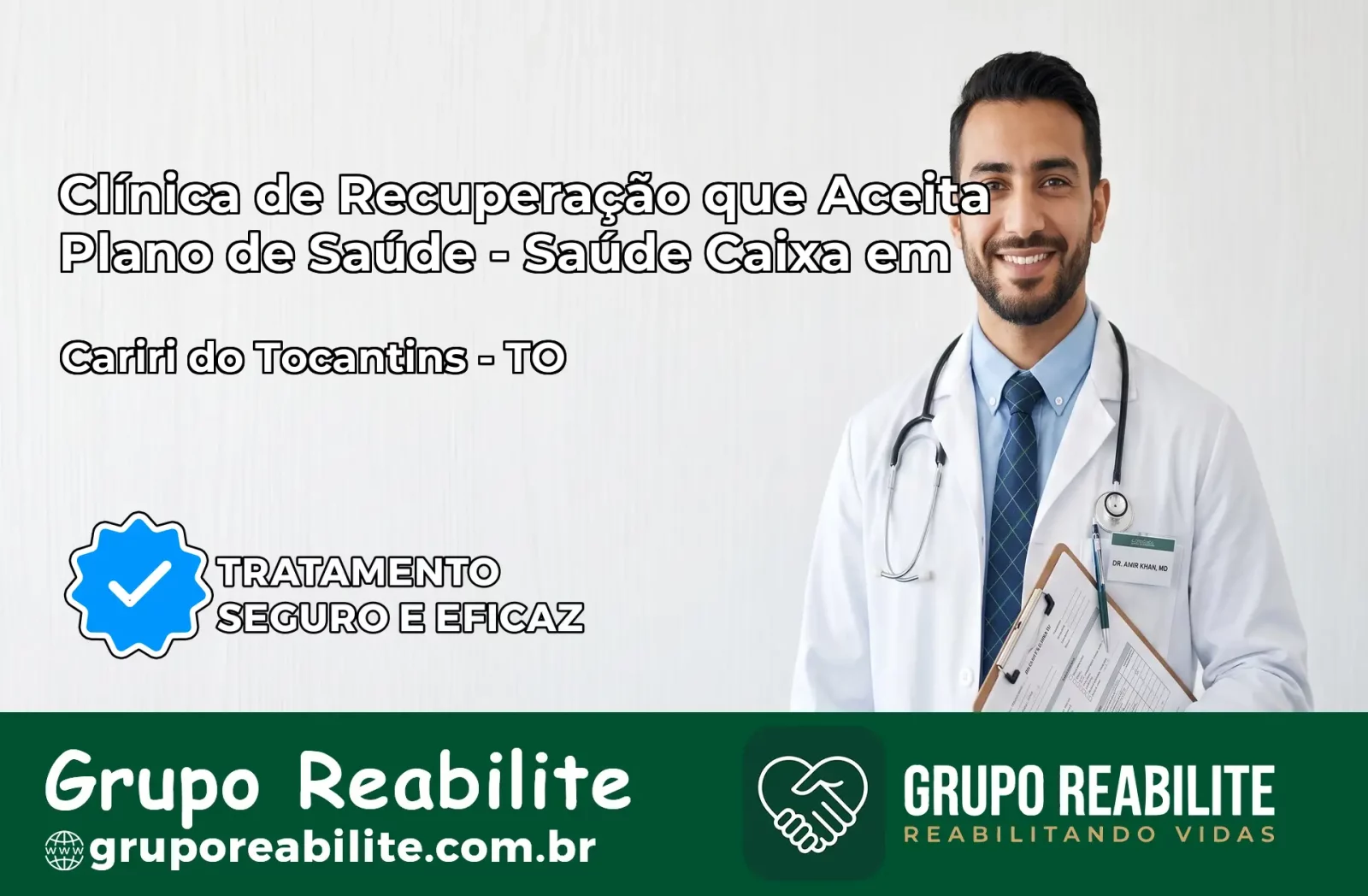Clínica de Recuperação Saúde Caixa em Cariri do Tocantins – TO | Cobertura 100%
