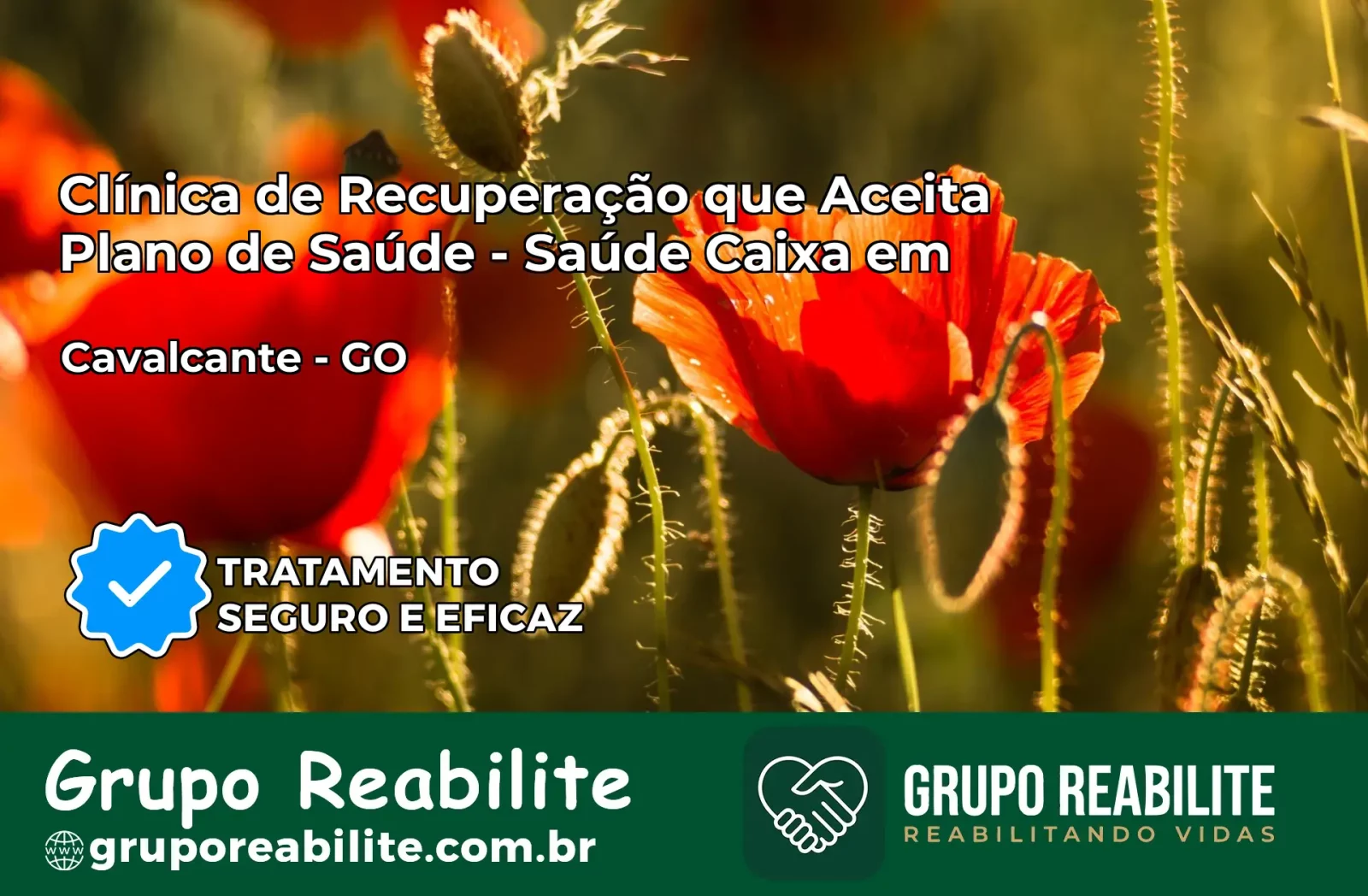 Clínica de Recuperação Saúde Caixa em Cavalcante – GO | Cobertura 100%