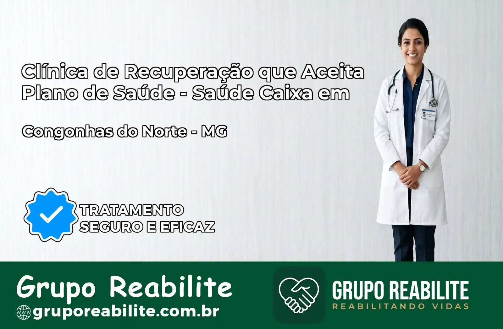 Clínica de Recuperação Saúde Caixa em Congonhas do Norte – MG | Cobertura 100%