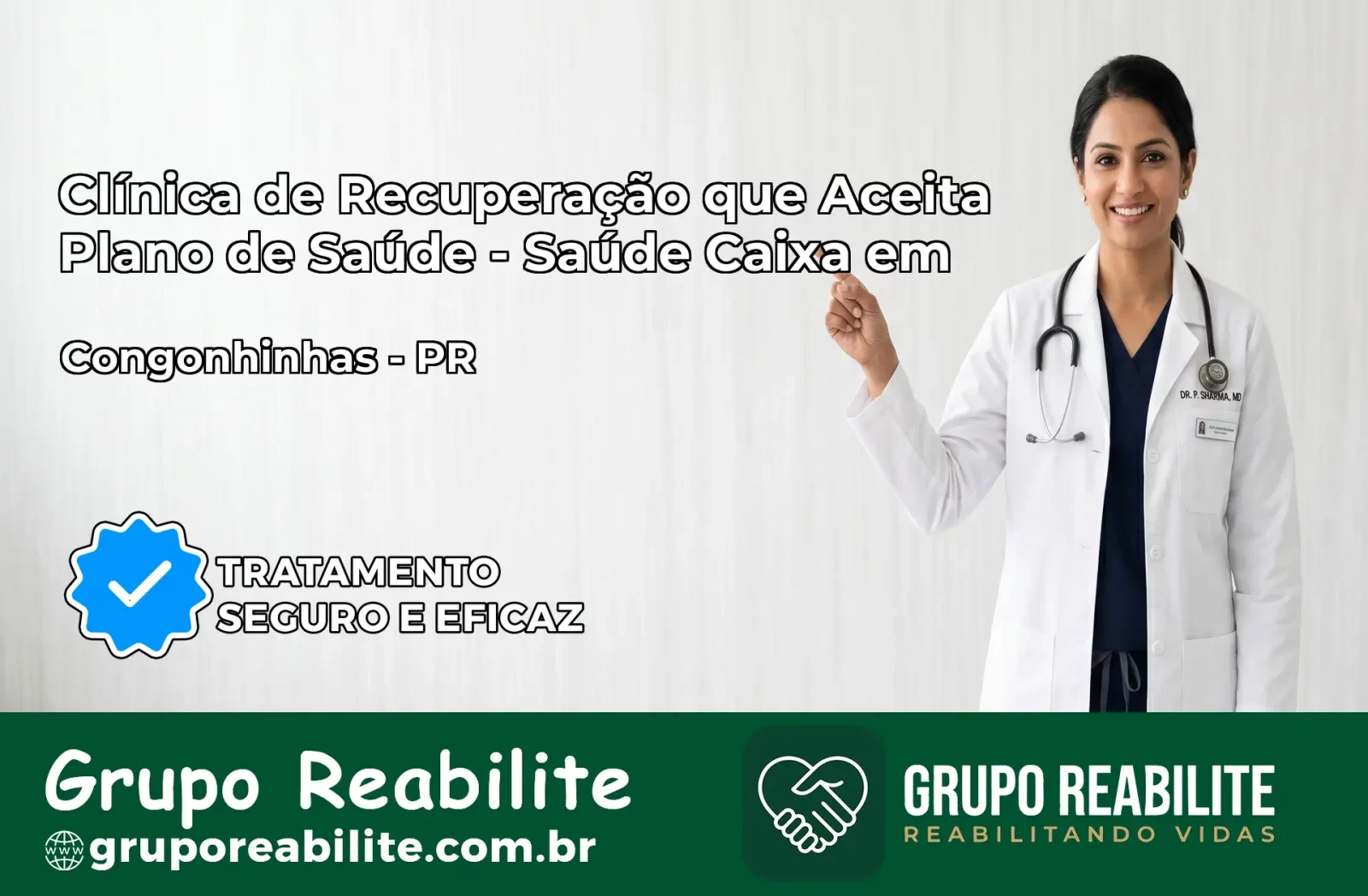 Clínica de Recuperação Saúde Caixa em Congonhinhas – PR | Cobertura 100%