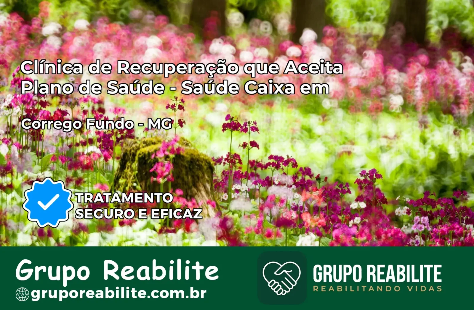 Clínica de Recuperação Saúde Caixa em Córrego Fundo – MG | Cobertura 100%