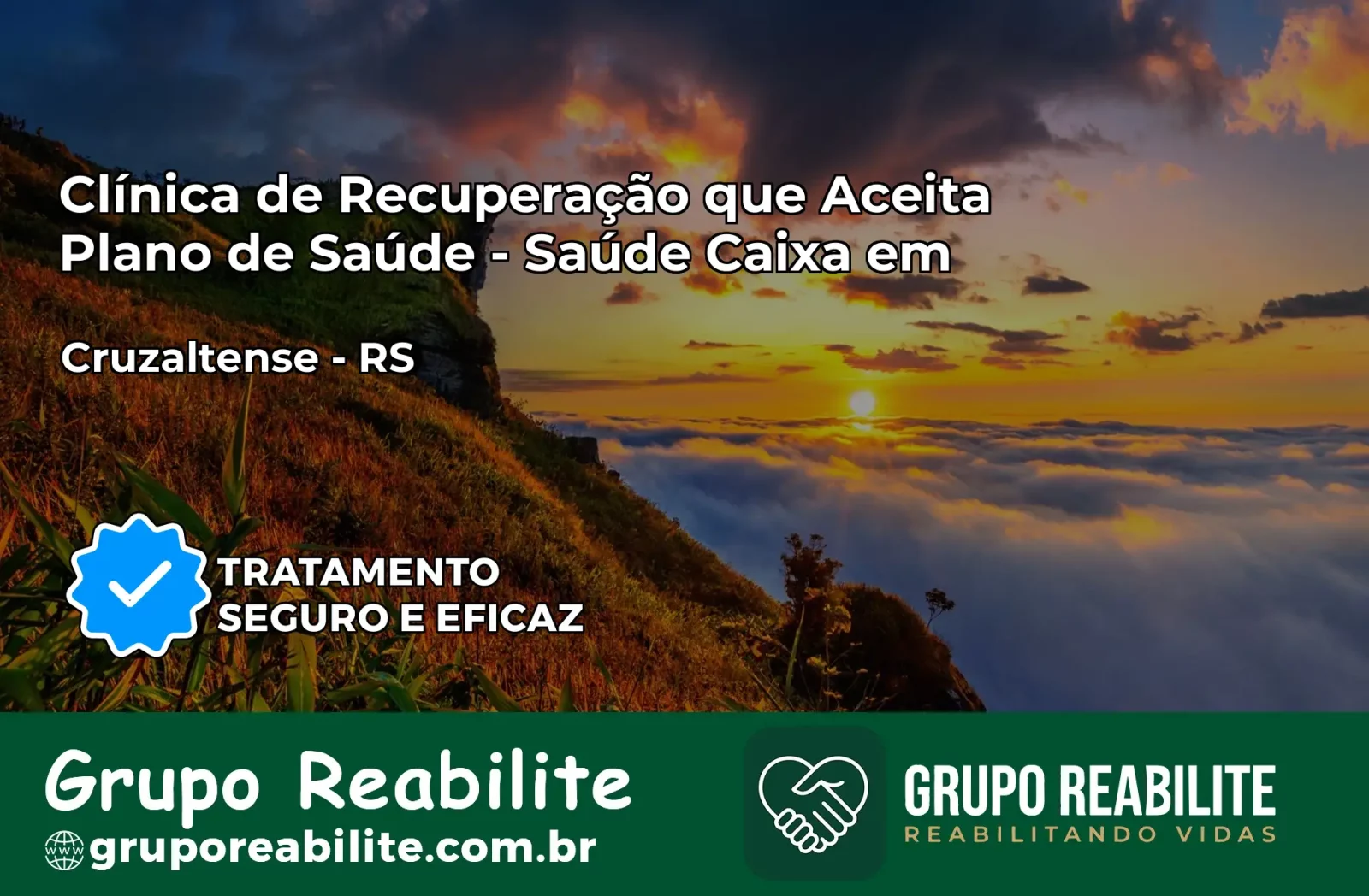 Clínica de Recuperação Saúde Caixa em Cruzaltense – RS | Cobertura 100%