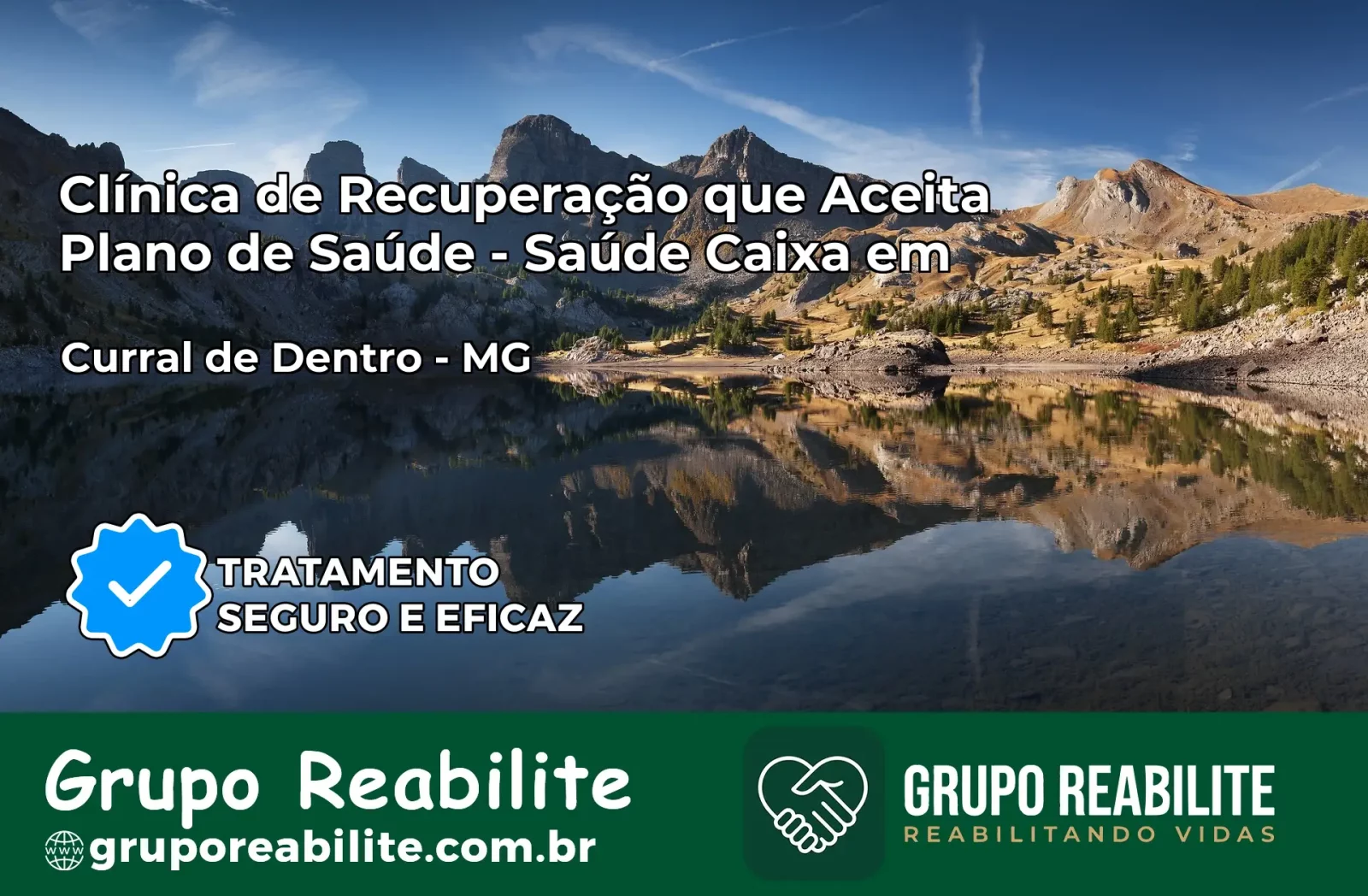 Clínica de Recuperação Saúde Caixa em Curral de Dentro – MG | Cobertura 100%