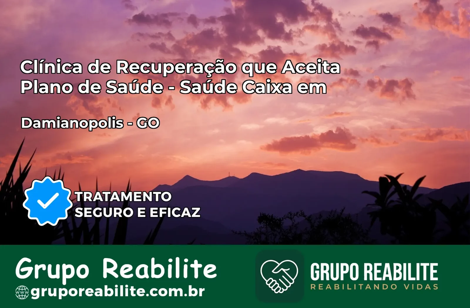 Clínica de Recuperação Saúde Caixa em Damianópolis – GO | Cobertura 100%