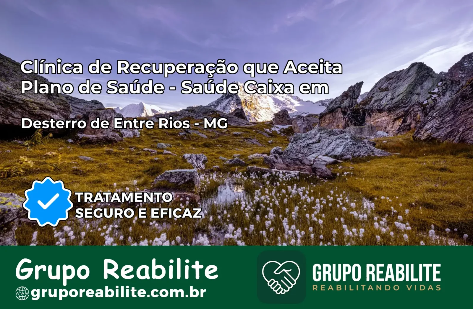 Clínica de Recuperação Saúde Caixa em Desterro de Entre Rios – MG | Cobertura 100%