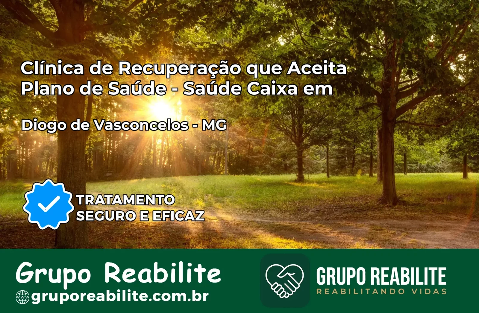 Clínica de Recuperação Saúde Caixa em Diogo de Vasconcelos – MG | Cobertura 100%