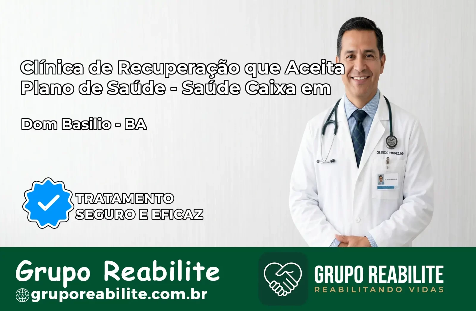 Clínica de Recuperação Saúde Caixa em Dom Basílio – BA | Cobertura 100%