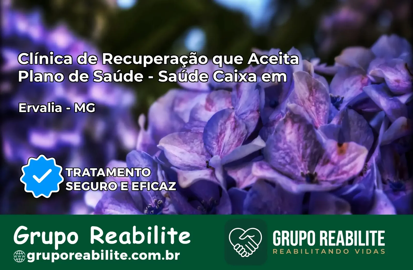 Clínica de Recuperação Saúde Caixa em Ervália – MG | Cobertura 100%