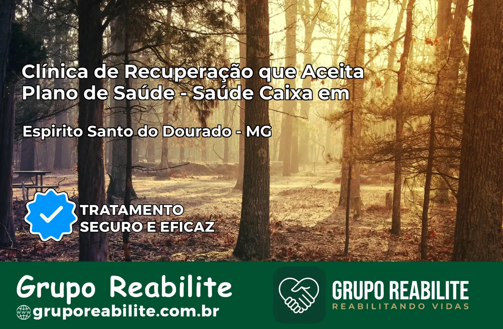 Clínica de Recuperação Saúde Caixa em Espírito Santo do Dourado – MG | Cobertura 100%