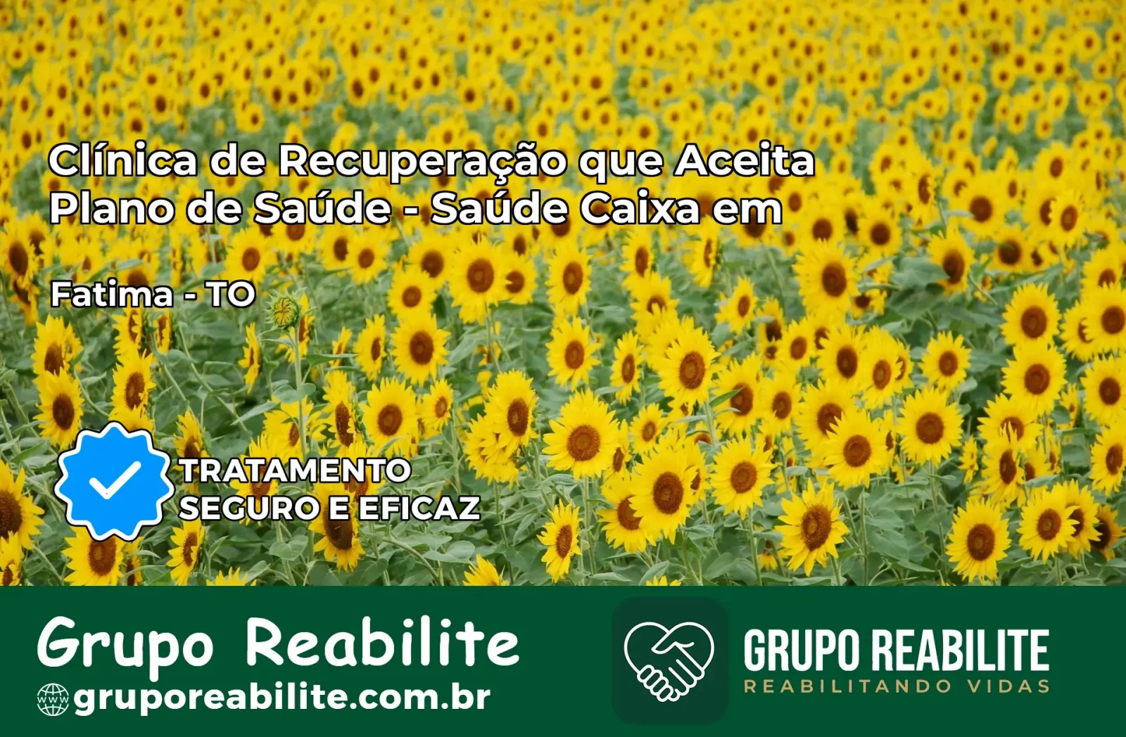 Clínica de Recuperação Saúde Caixa em Fátima – TO | Cobertura 100%