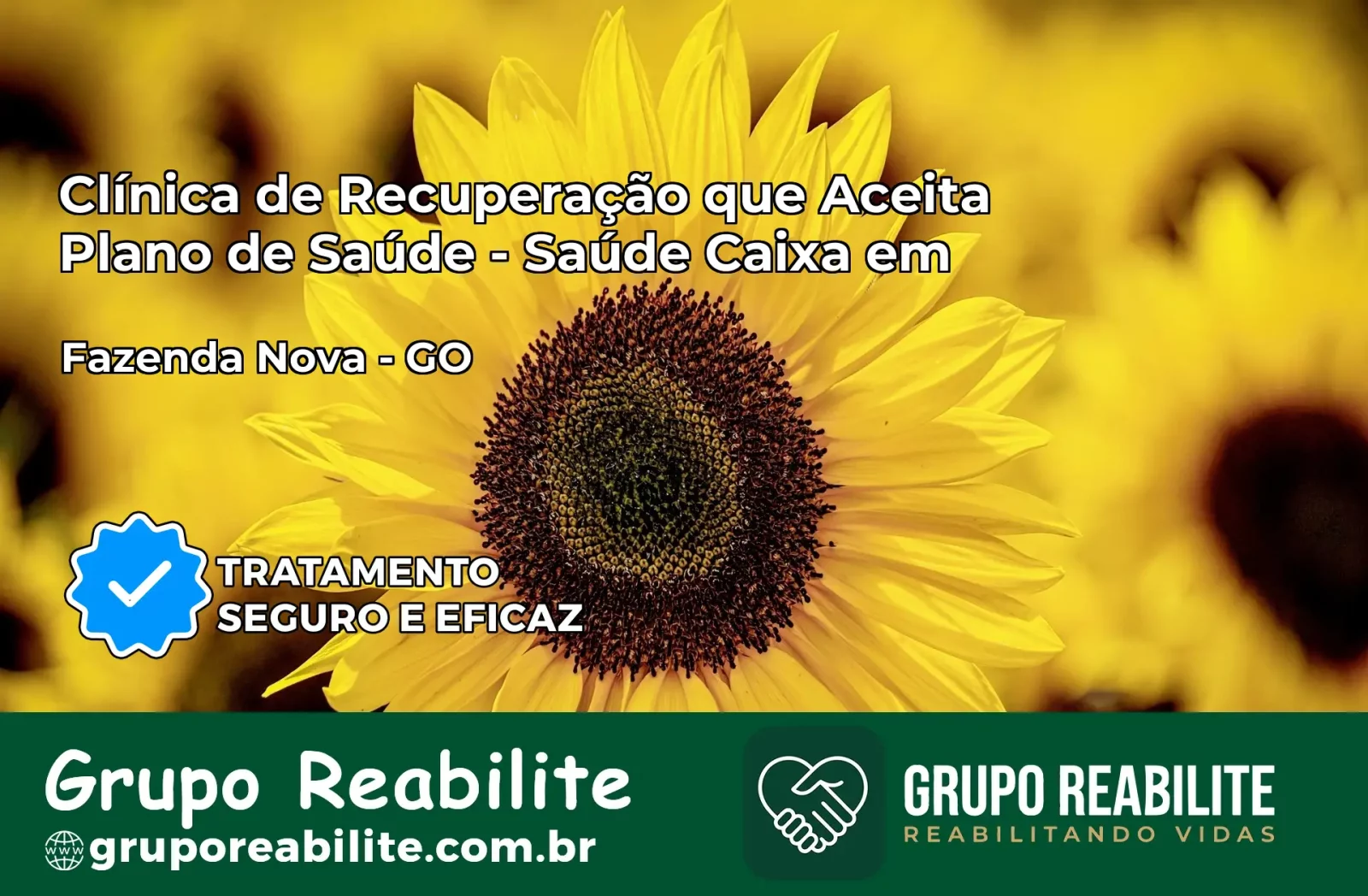 Clínica de Recuperação Saúde Caixa em Fazenda Nova – GO | Cobertura 100%
