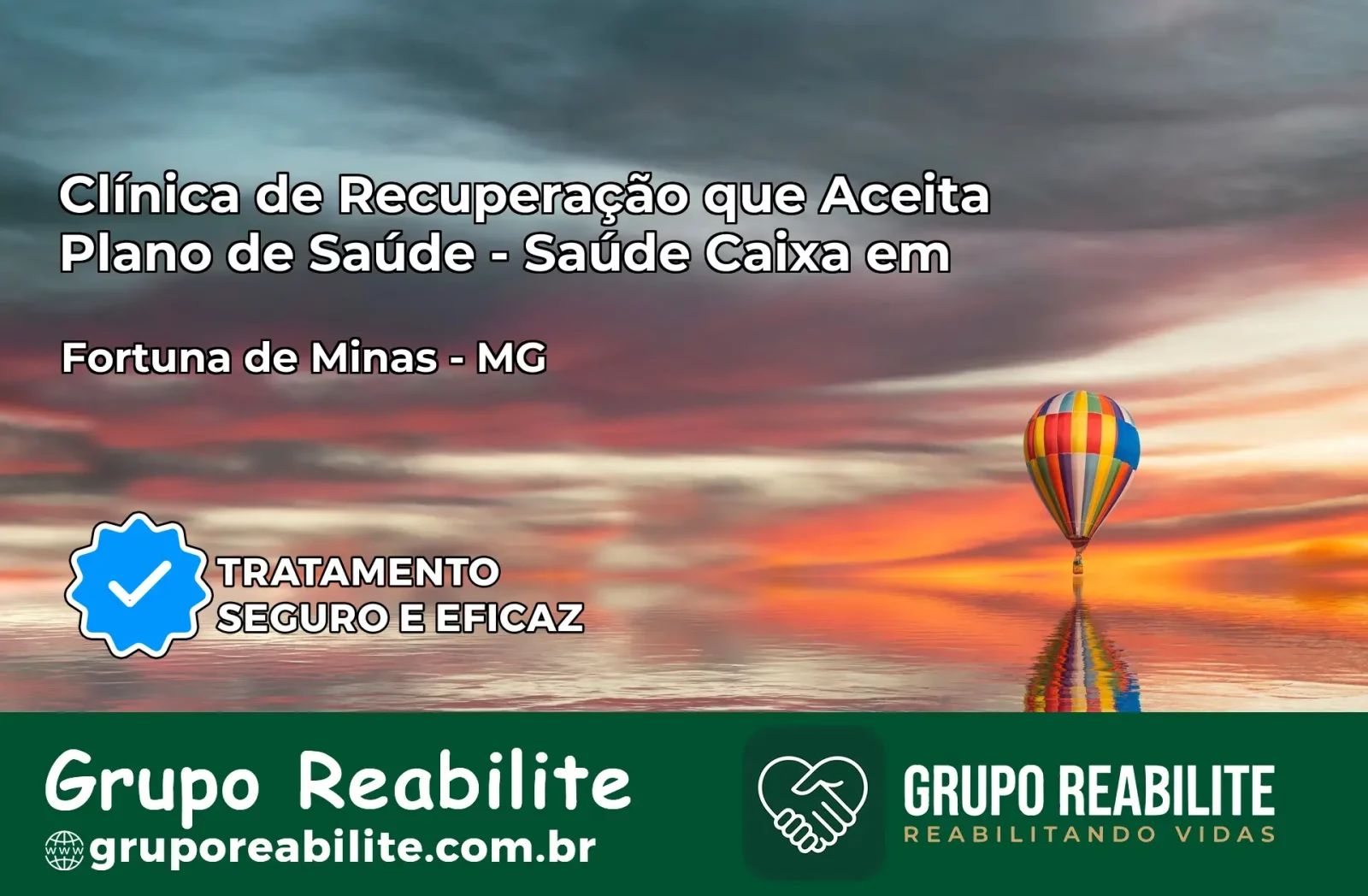 Clínica de Recuperação Saúde Caixa em Fortuna de Minas – MG | Cobertura 100%