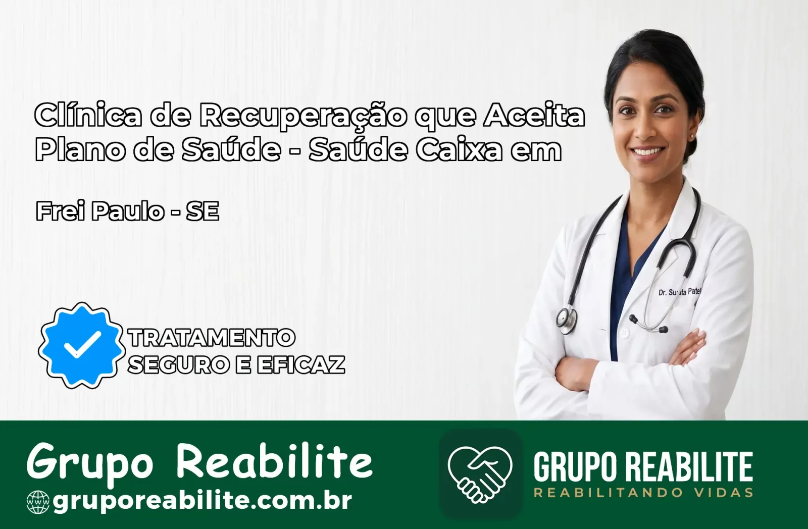 Clínica de Recuperação Saúde Caixa em Frei Paulo – SE | Cobertura 100%
