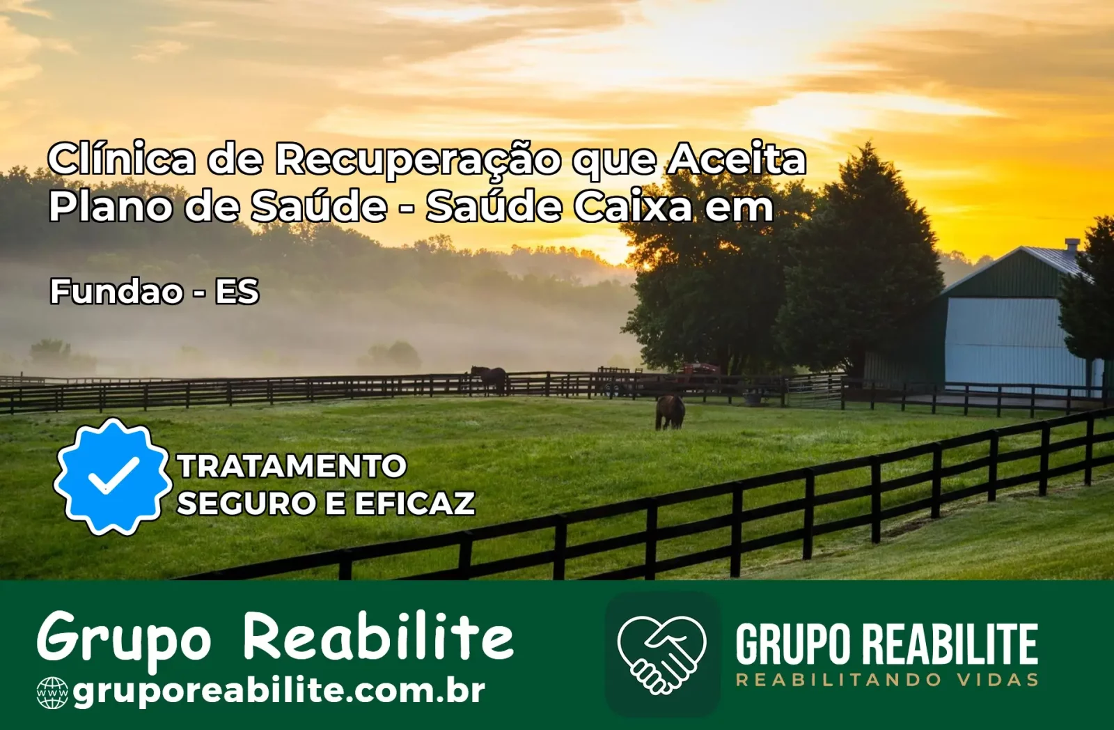 Clínica de Recuperação Saúde Caixa em Fundão – ES | Cobertura 100%