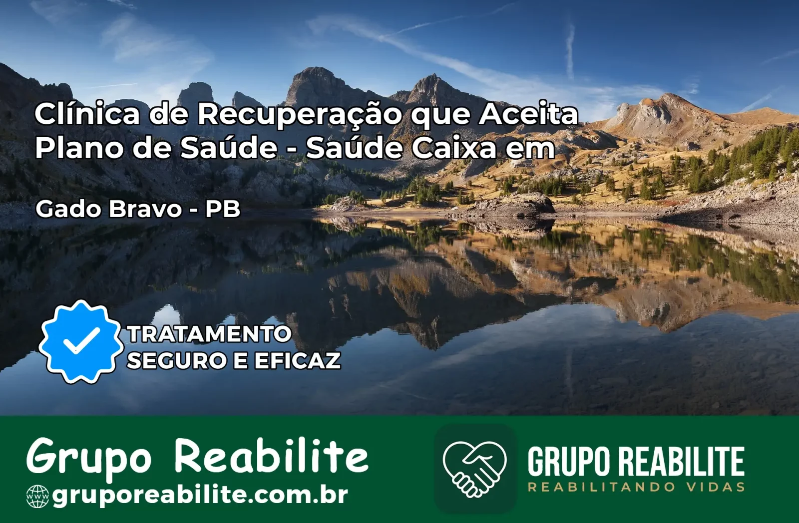 Clínica de Recuperação Saúde Caixa em Gado Bravo – PB | Cobertura 100%