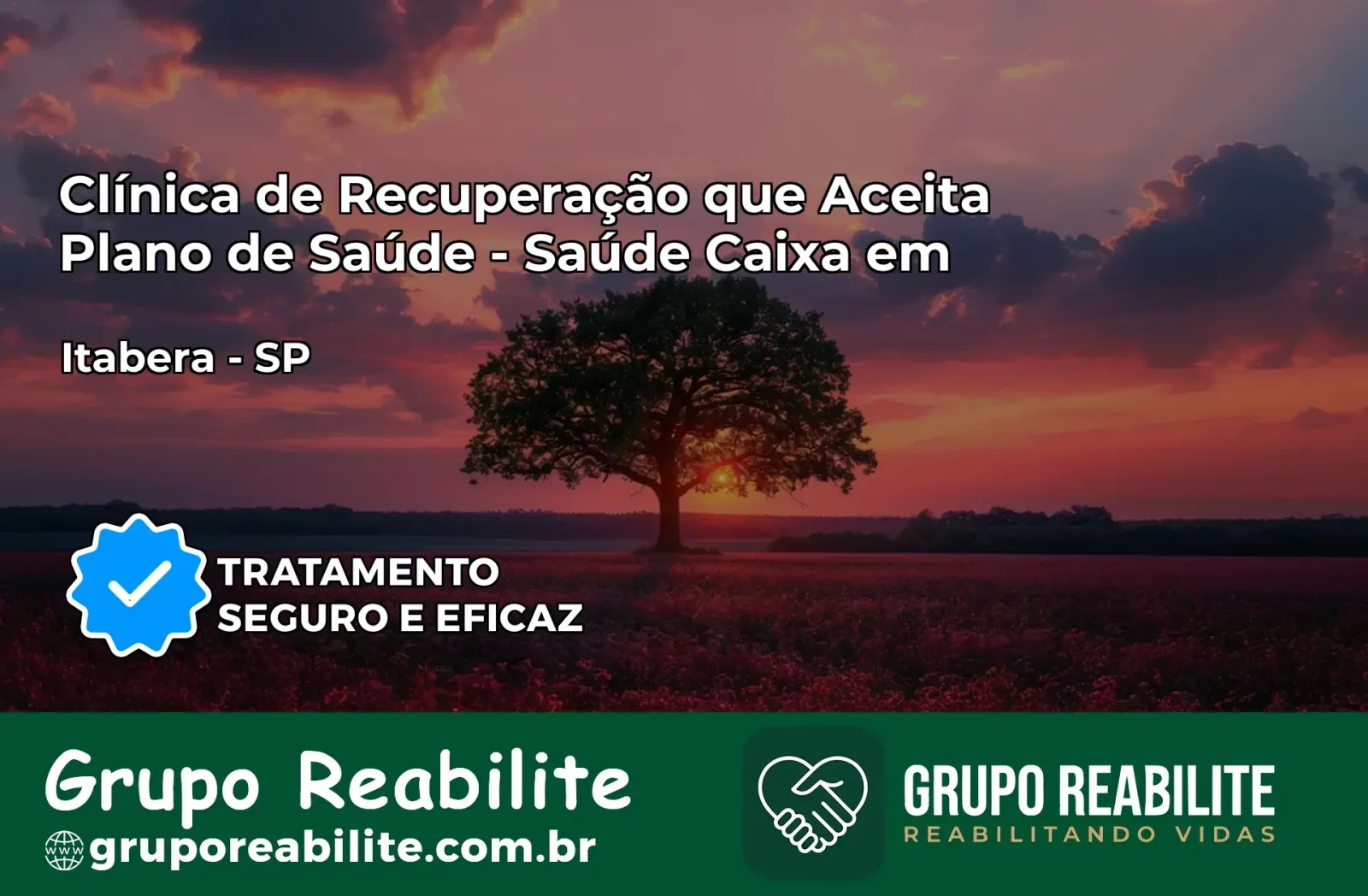 Clínica de Recuperação Saúde Caixa em Itaberá – SP | Cobertura 100%