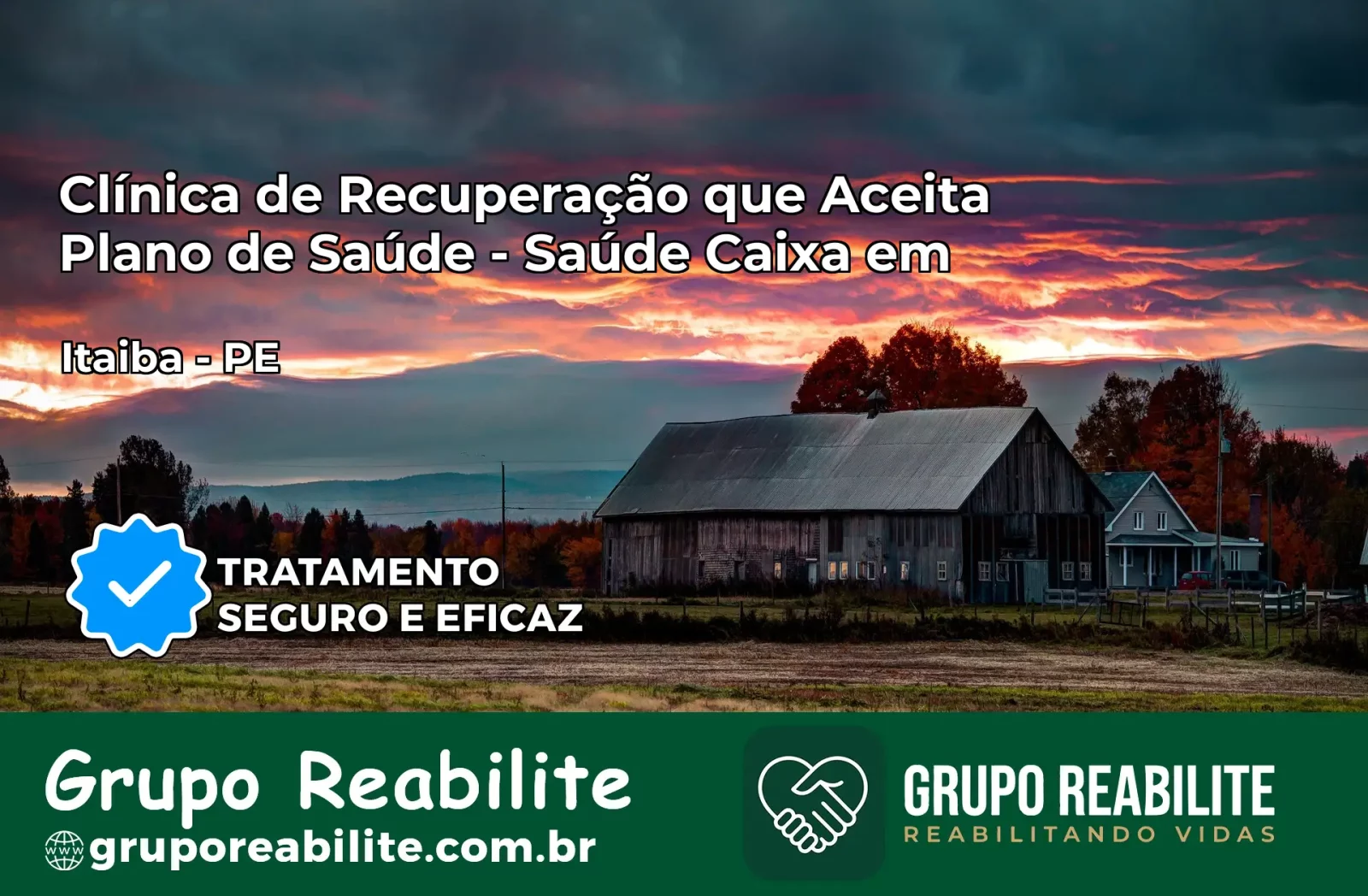 Clínica de Recuperação Saúde Caixa em Itaíba – PE | Cobertura 100%