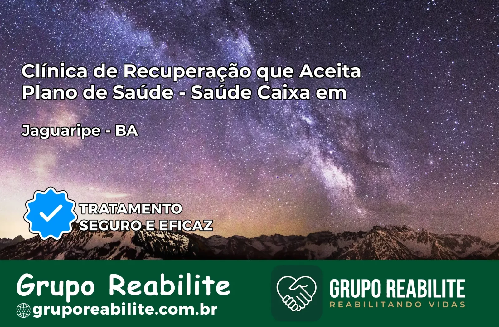 Clínica de Recuperação Saúde Caixa em Jaguaripe – BA | Cobertura 100%