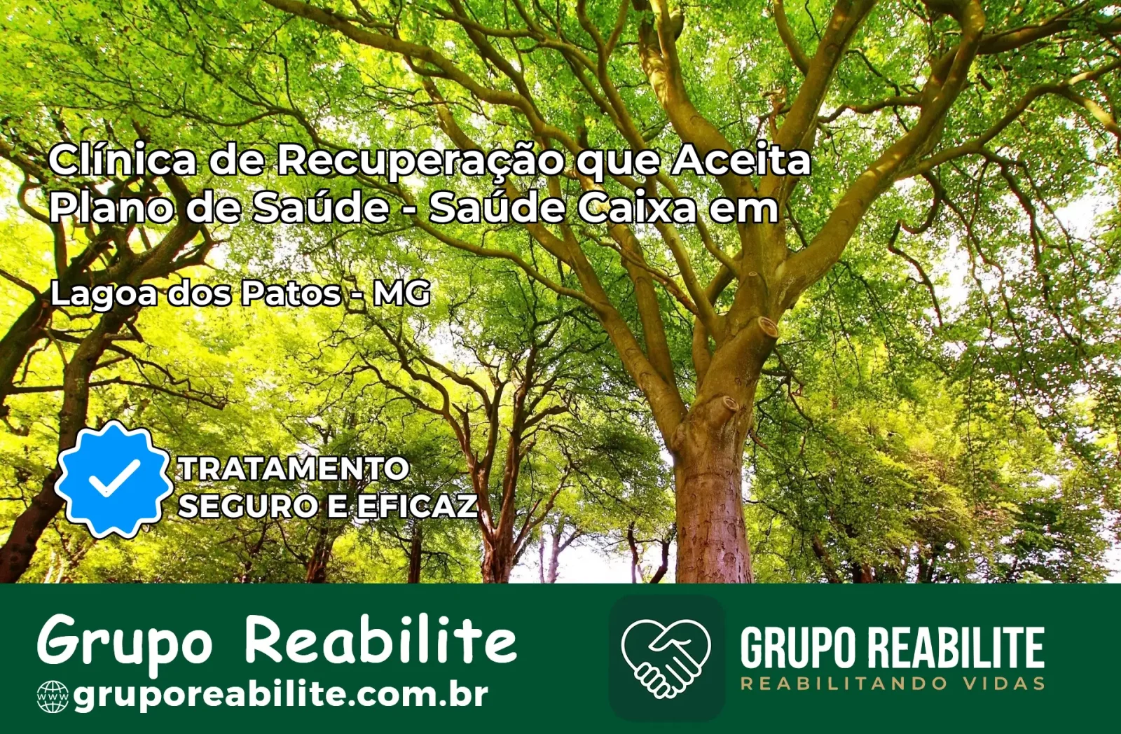 Clínica de Recuperação Saúde Caixa em Lagoa dos Patos – MG | Cobertura 100%