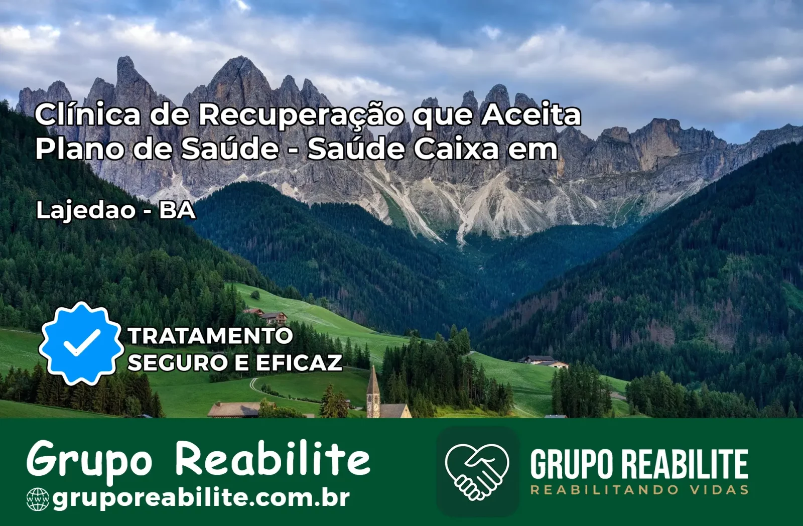 Clínica de Recuperação Saúde Caixa em Lajedão – BA | Cobertura 100%