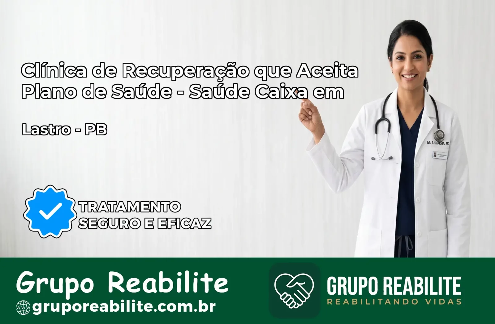 Clínica de Recuperação Saúde Caixa em Lastro – PB | Cobertura 100%
