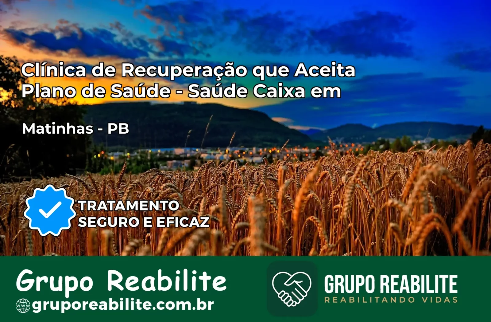 Clínica de Recuperação Saúde Caixa em Matinhas – PB | Cobertura 100%