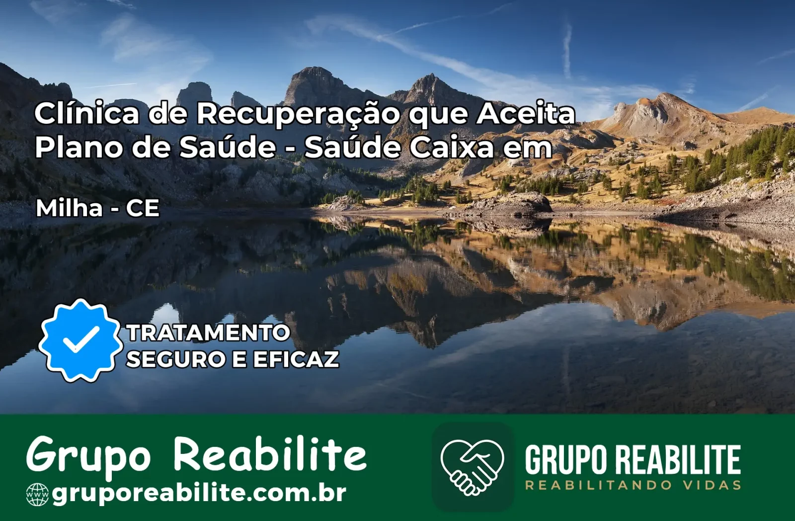 Clínica de Recuperação Saúde Caixa em Milhã – CE | Cobertura 100%
