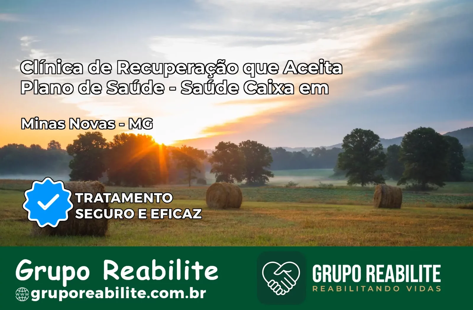 Clínica de Recuperação Saúde Caixa em Minas Novas – MG | Cobertura 100%