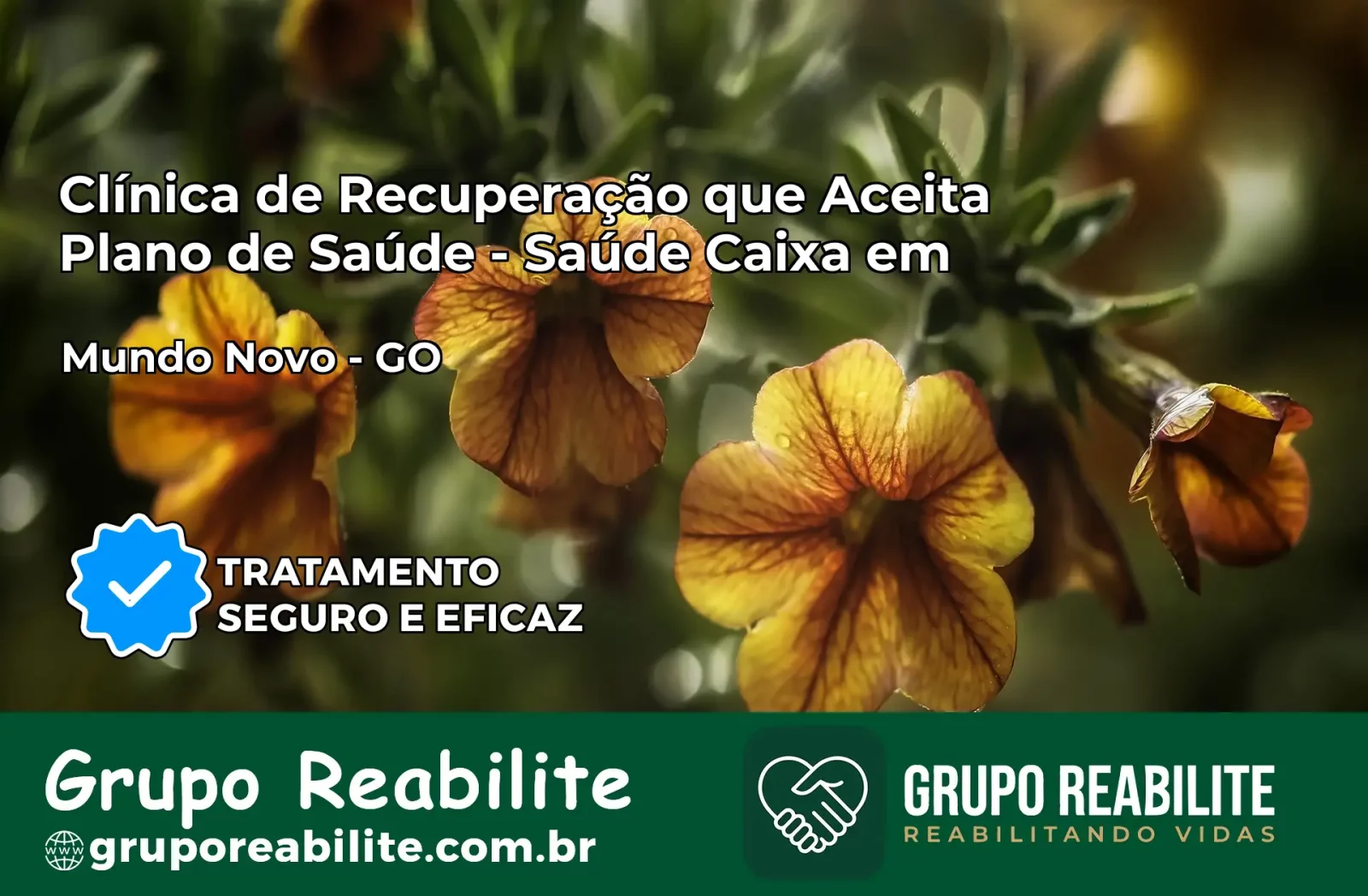 Clínica de Recuperação Saúde Caixa em Mundo Novo – GO | Cobertura 100%