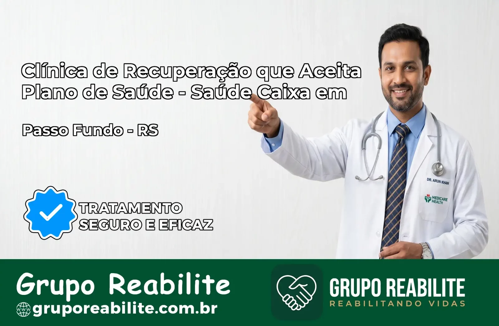 Clínica de Recuperação Saúde Caixa em Passo Fundo – RS | Cobertura 100%