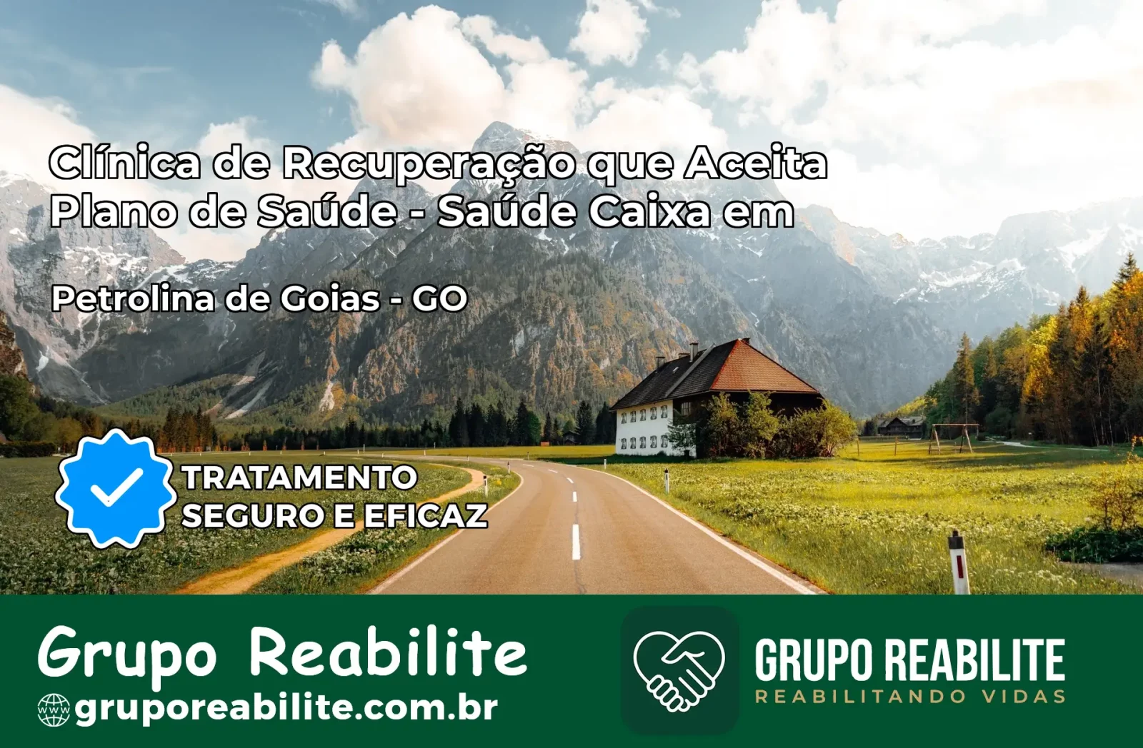 Clínica de Recuperação Saúde Caixa em Petrolina de Goiás – GO | Cobertura 100%