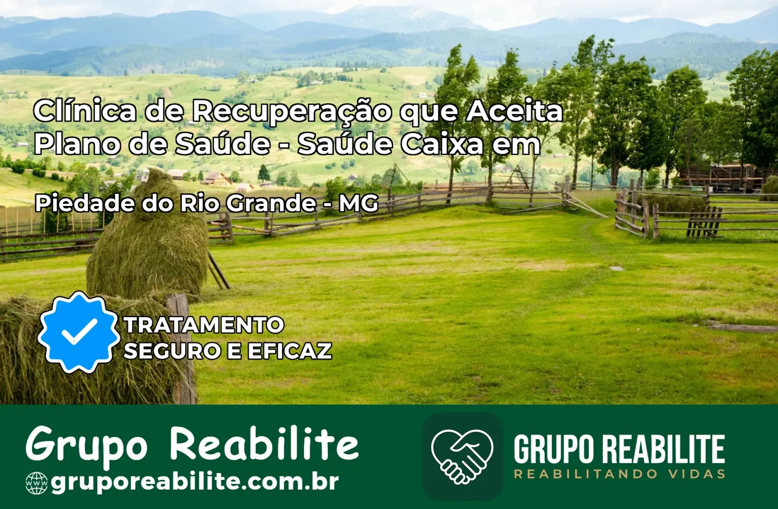 Clínica de Recuperação Saúde Caixa em Piedade do Rio Grande – MG | Cobertura 100%