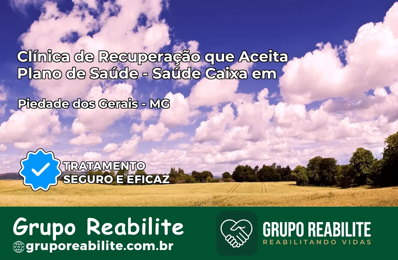 Clínica de Recuperação Saúde Caixa em Piedade dos Gerais – MG | Cobertura 100%