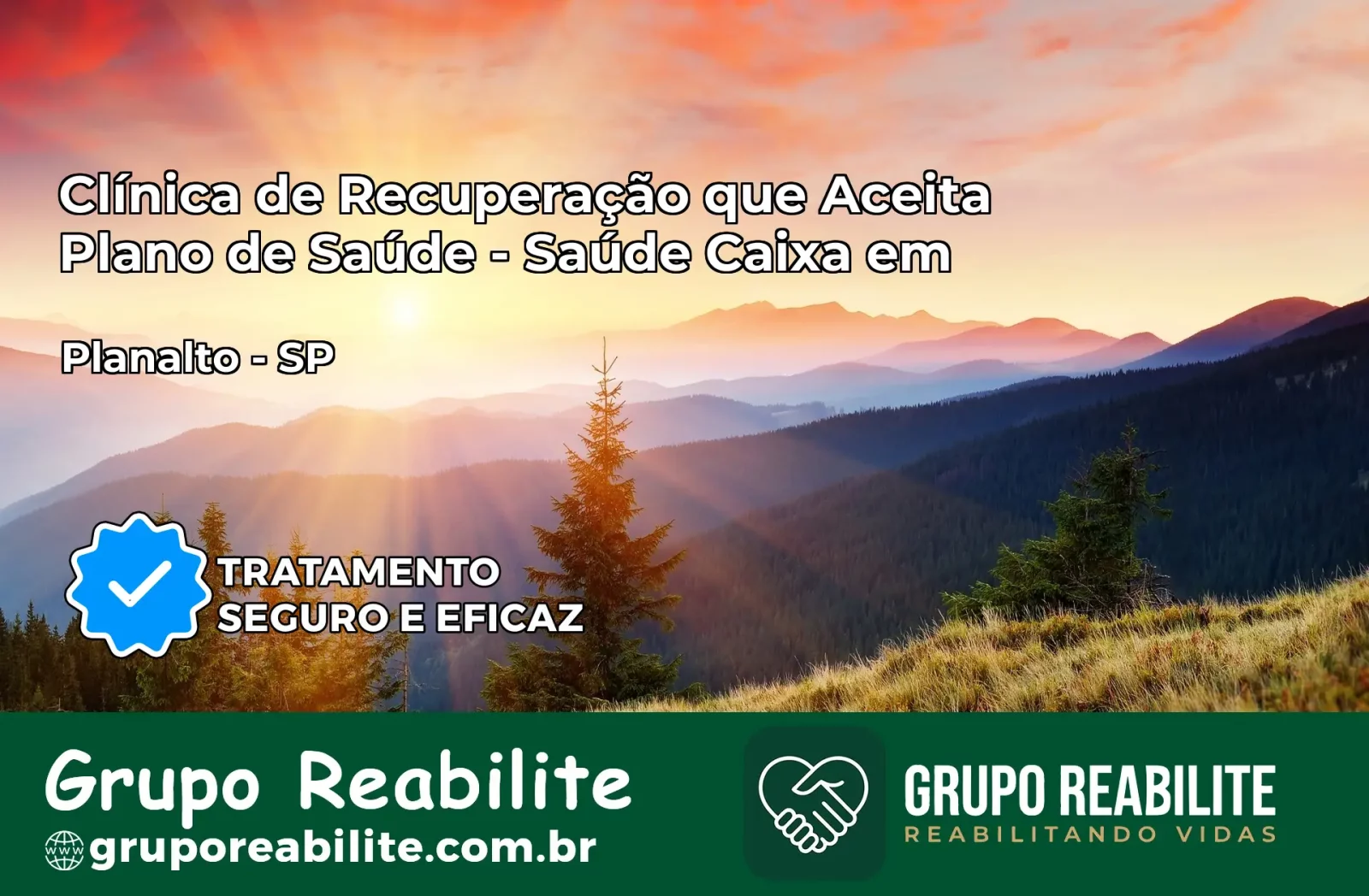 Clínica de Recuperação Saúde Caixa em Planalto – SP | Cobertura 100%
