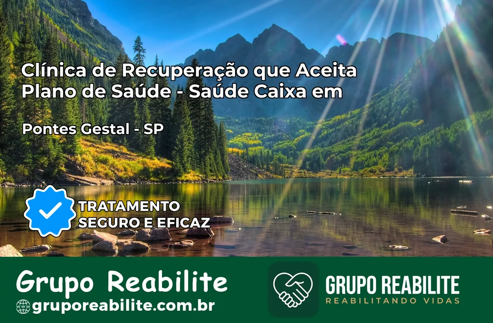 Clínica de Recuperação Saúde Caixa em Pontes Gestal – SP | Cobertura 100%