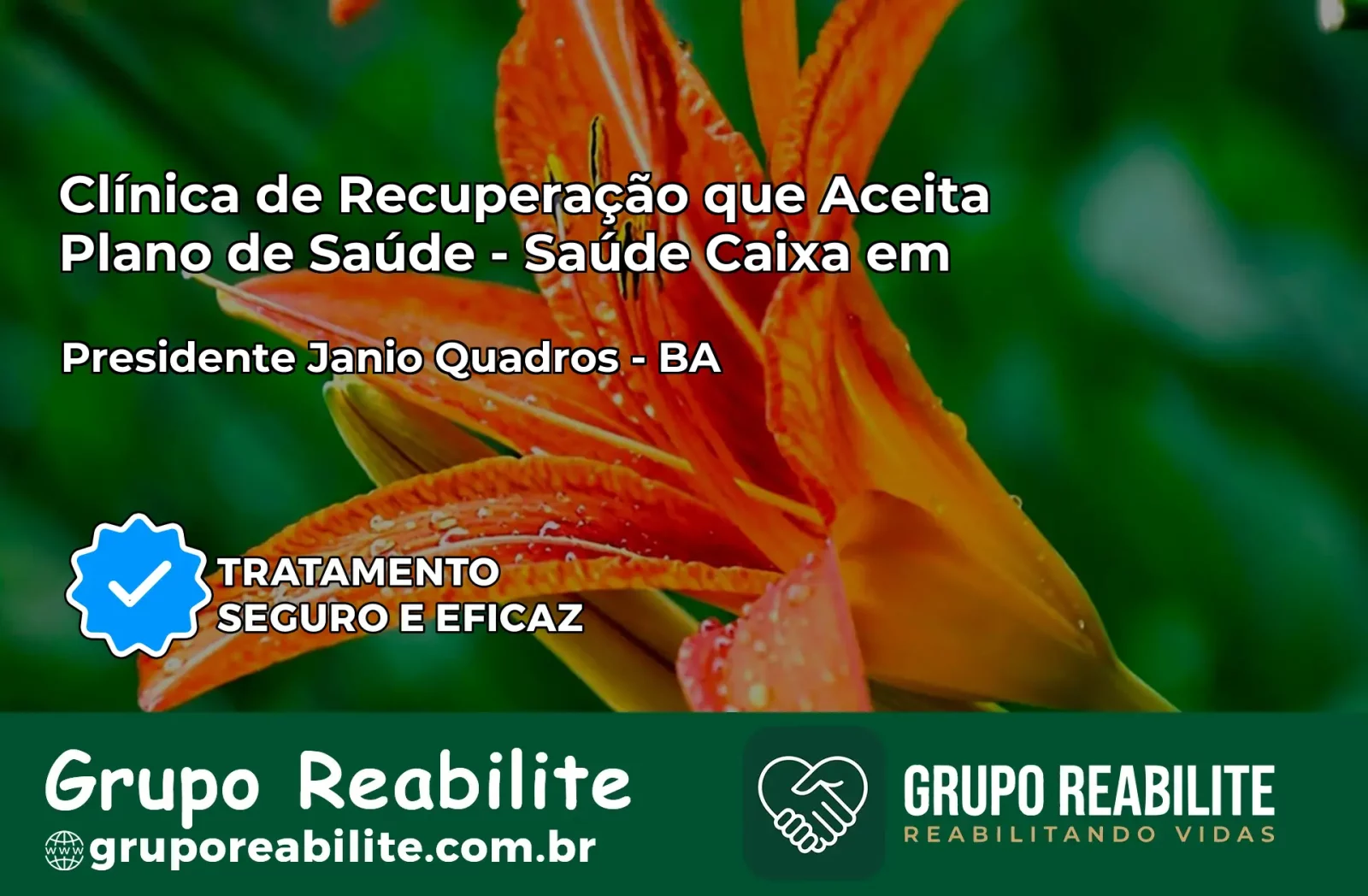 Clínica de Recuperação Saúde Caixa em Presidente Jânio Quadros – BA | Cobertura 100%
