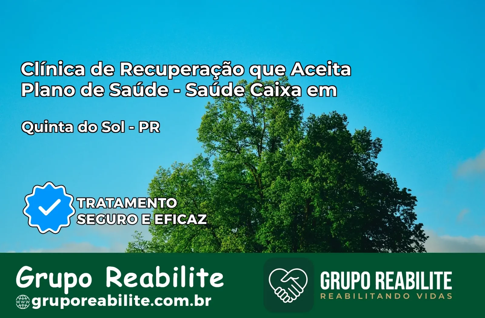 Clínica de Recuperação Saúde Caixa em Quinta do Sol – PR | Cobertura 100%
